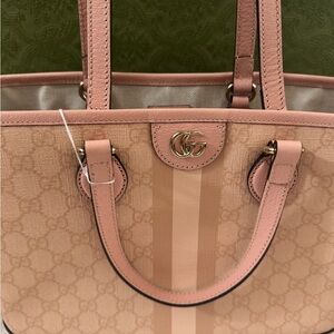 Authentic Gucci GG Ophidia Supreme Light Pink 2-Way  Tote Bag
